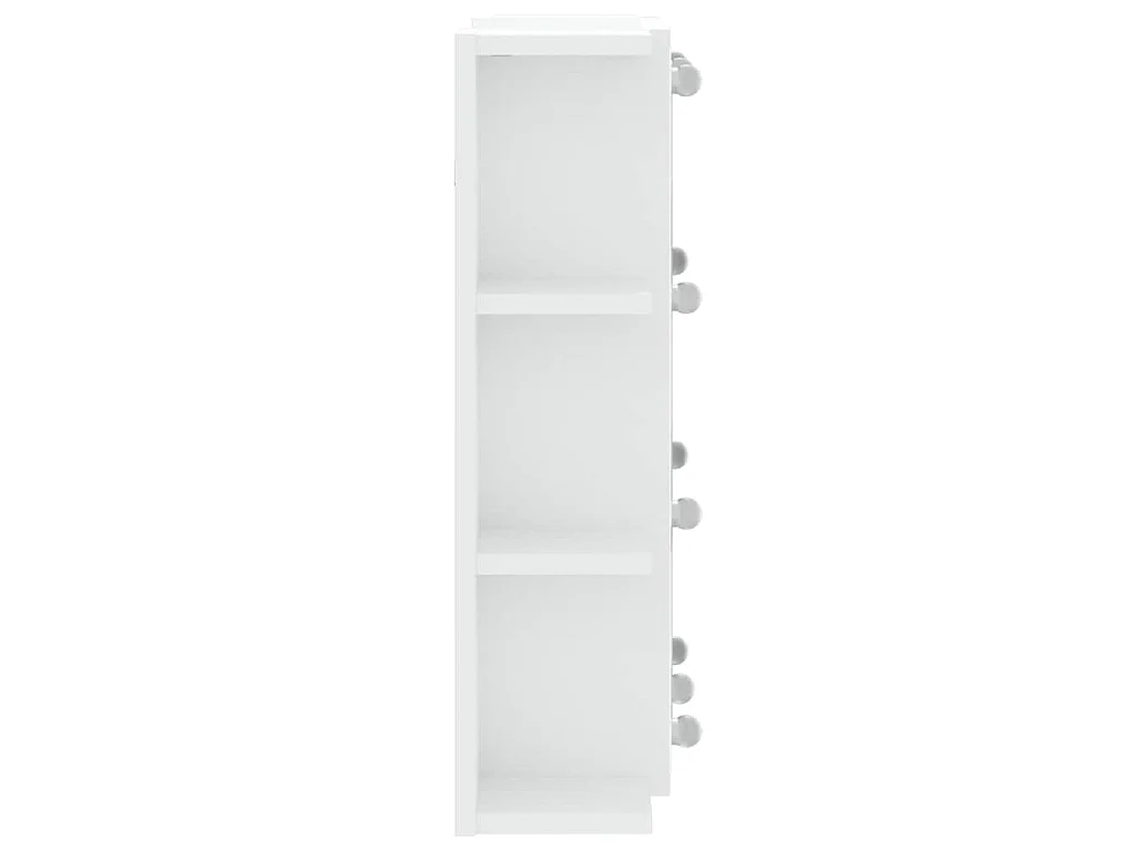 Armoire à miroir avec LED Blanc 70x16,5x60 cm