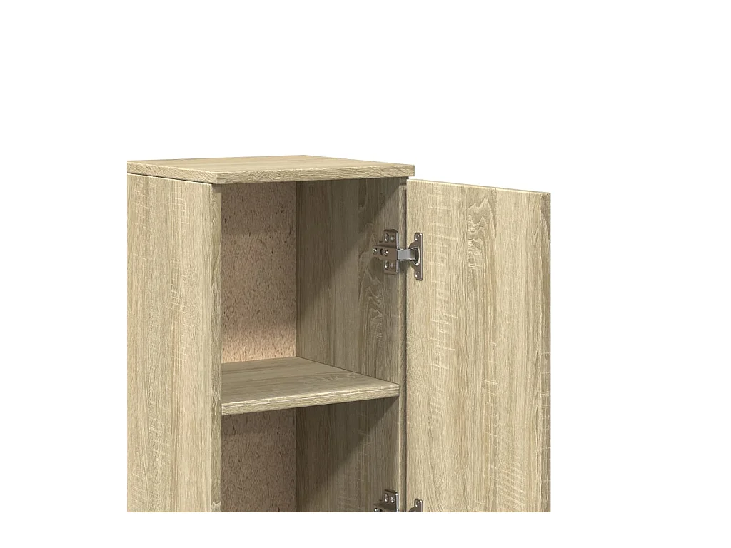 Set de muebles de baño 3 pzas madera contrachapada roble Sonoma