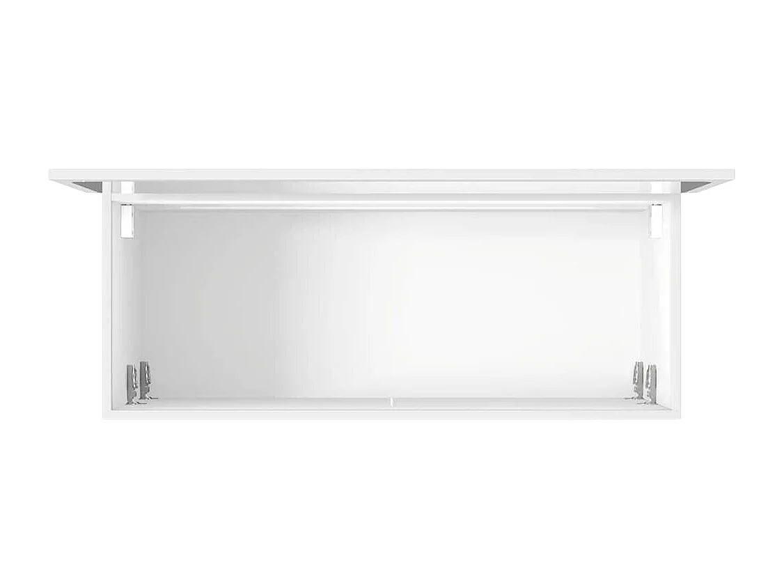 Armoire de salle de bain avec miroir blanc bois d'ingénierie