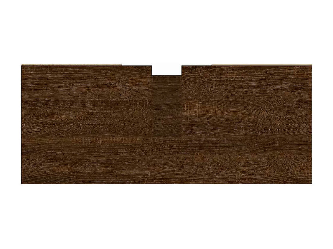 Armoire salle de bain chêne marron 80x33x60cm bois d'ingénierie