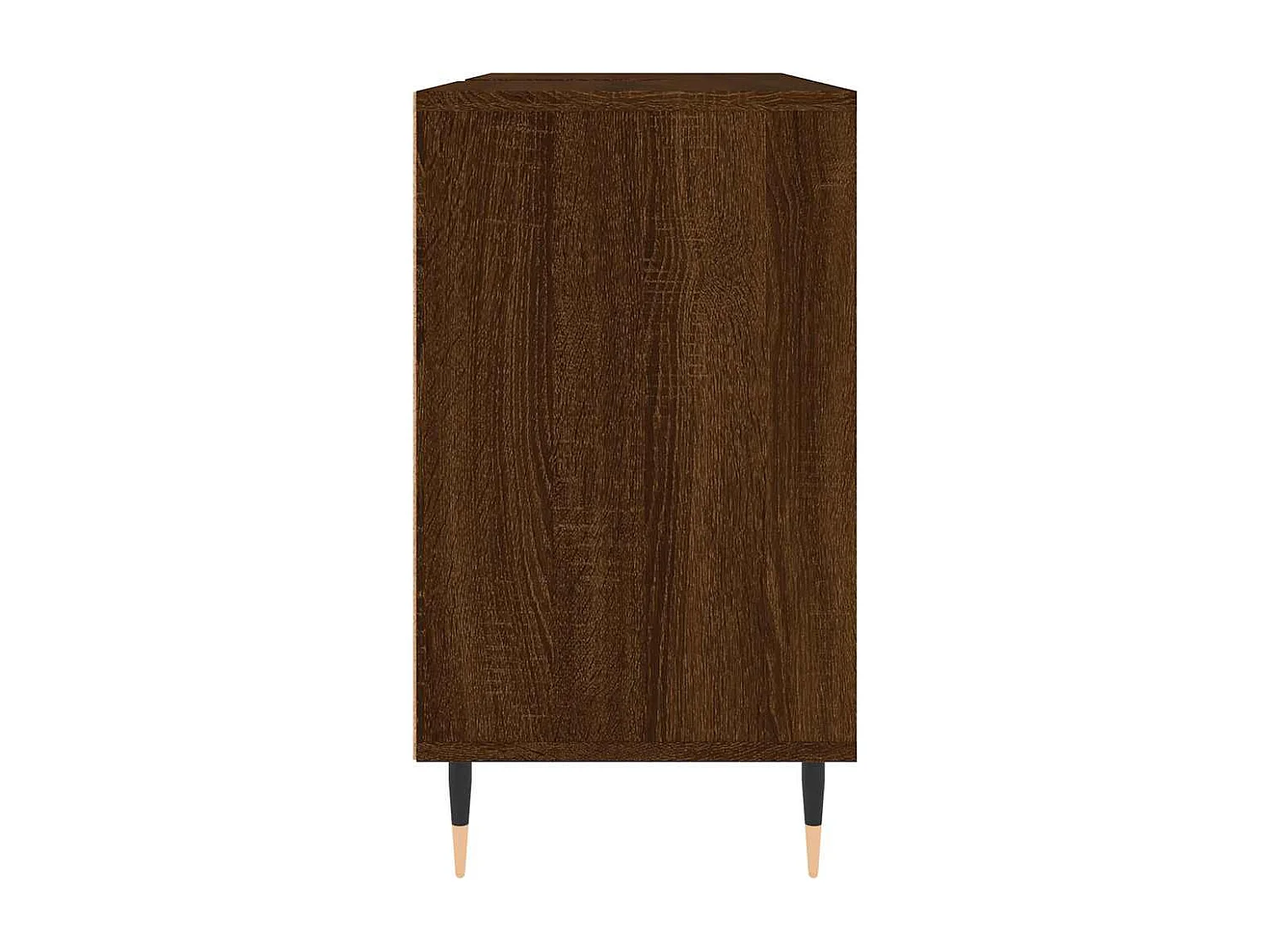 Badkamerkast 80x33x60 cm bewerkt hout bruin eikenkleur