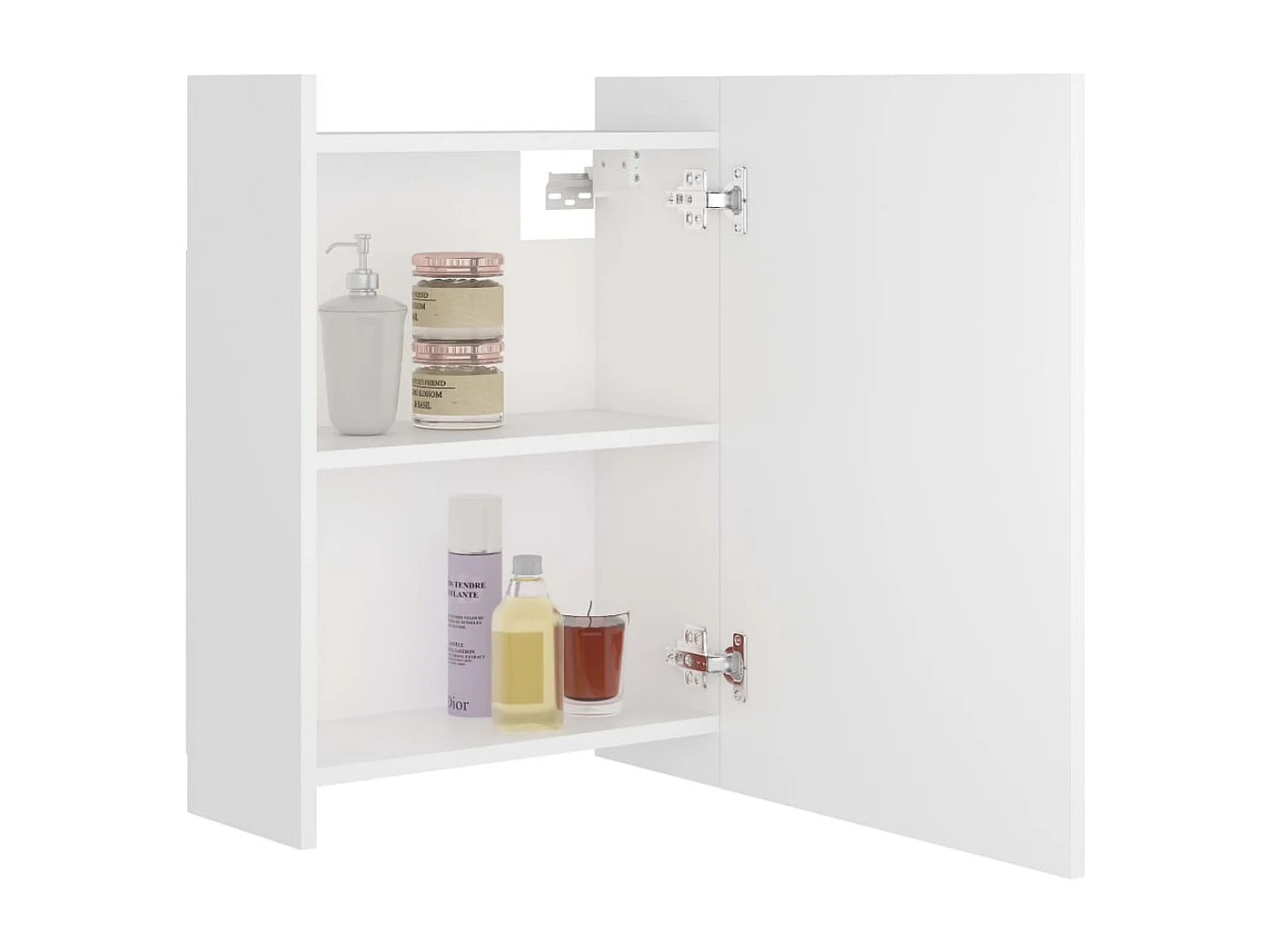 Armoire à miroir de salle de bain Blanc Bois d’ingénierie