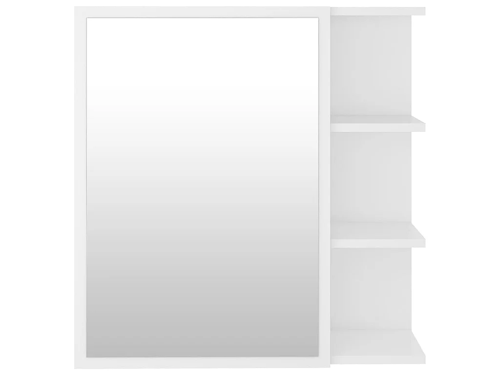 Armário casa banho c/ espelho derivados de madeira branco