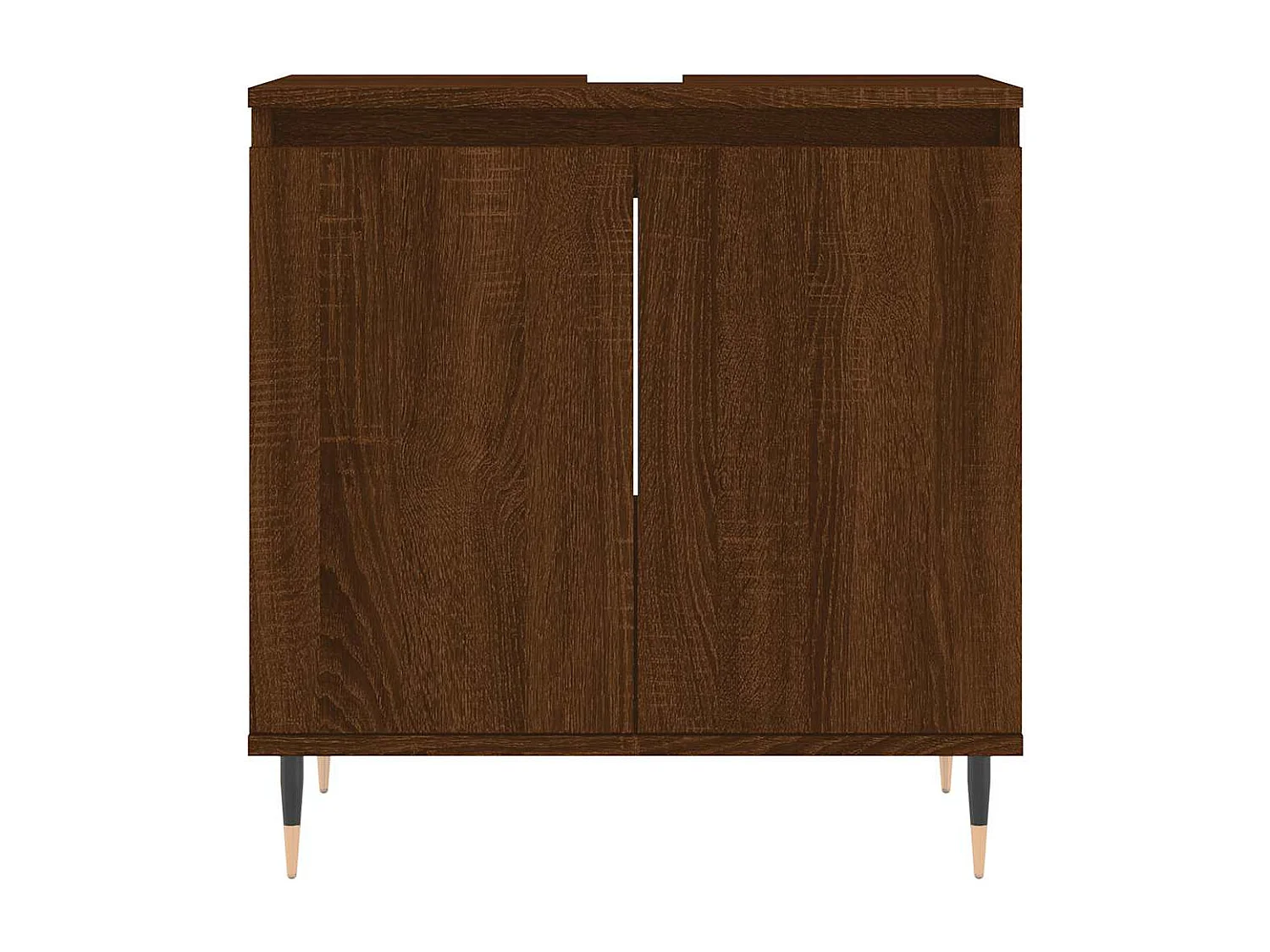 Armoire de bain chêne marron 58x33x60 cm bois d'ingénierie