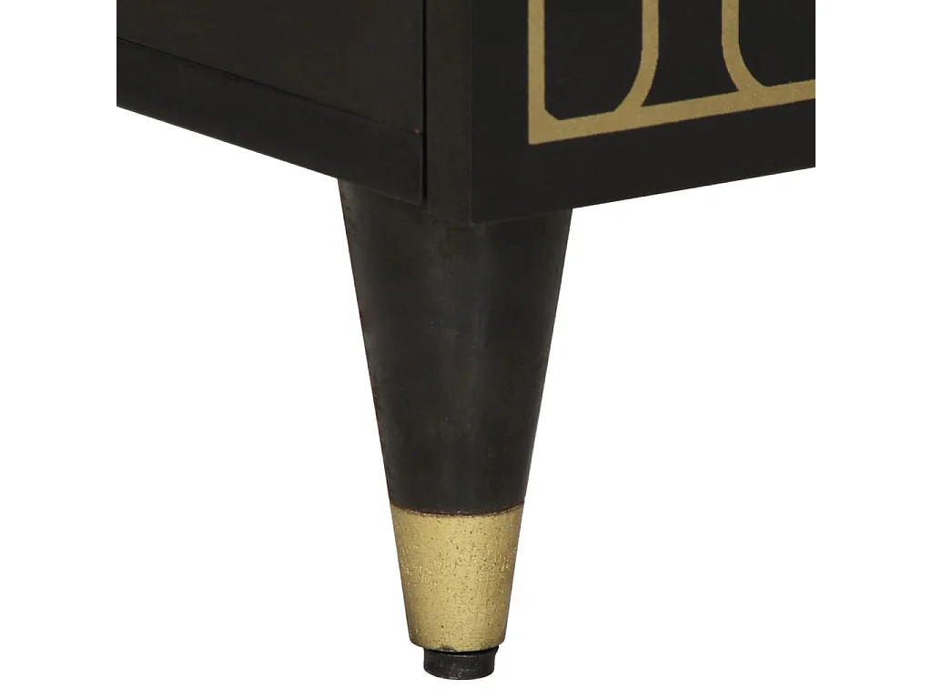 Badschrank 38x33x160 cm Massivholz Mango