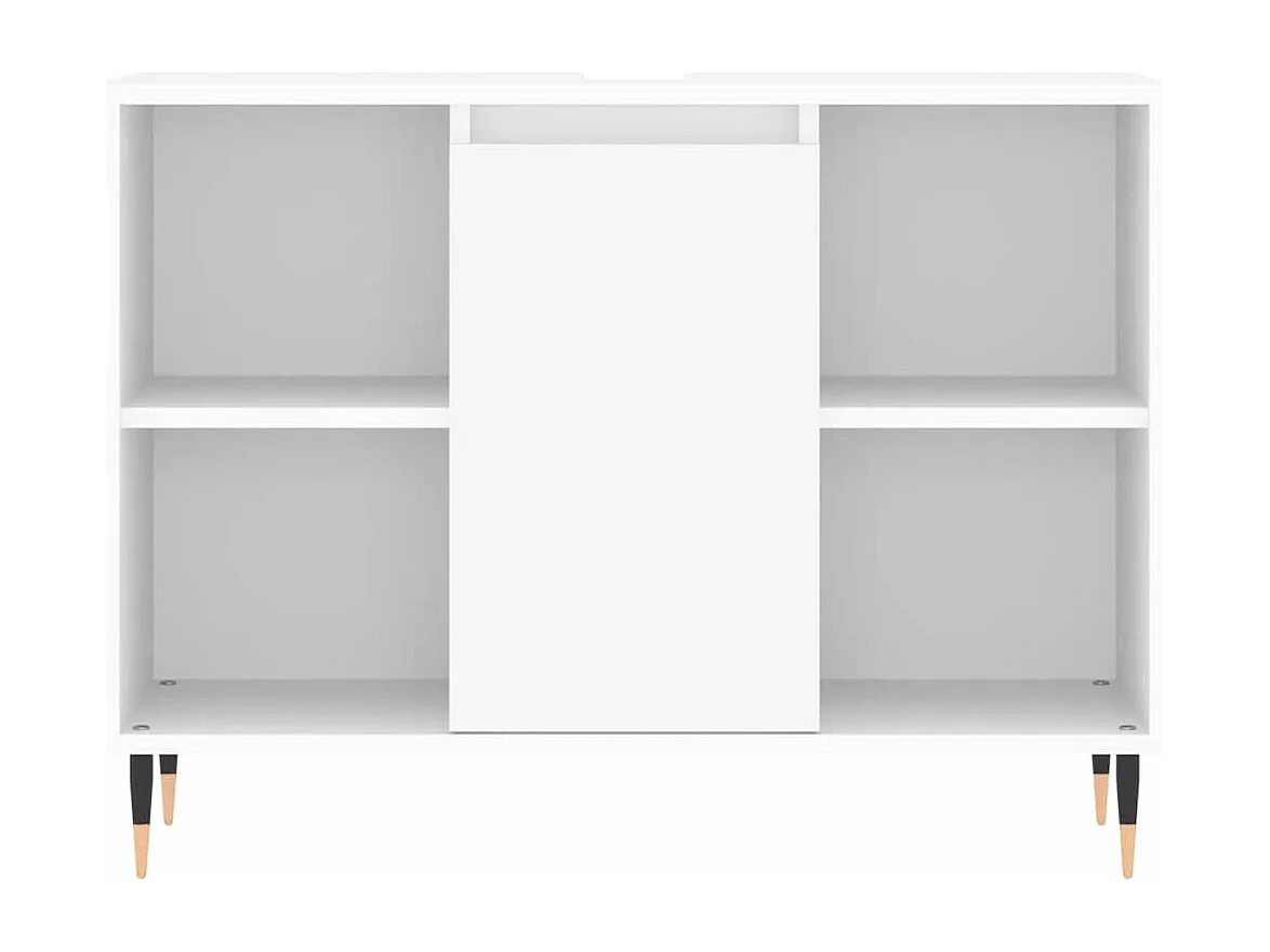 Armoire de salle de bain blanc 80x33x60 cm bois d'ingénierie