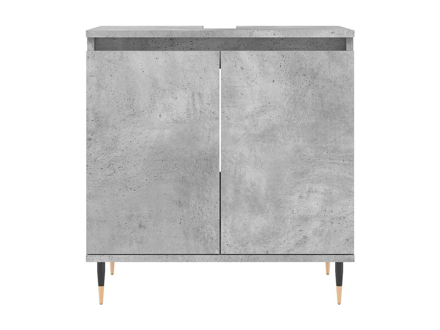 Armoire de bain gris béton 58x33x60 cm bois d'ingénierie