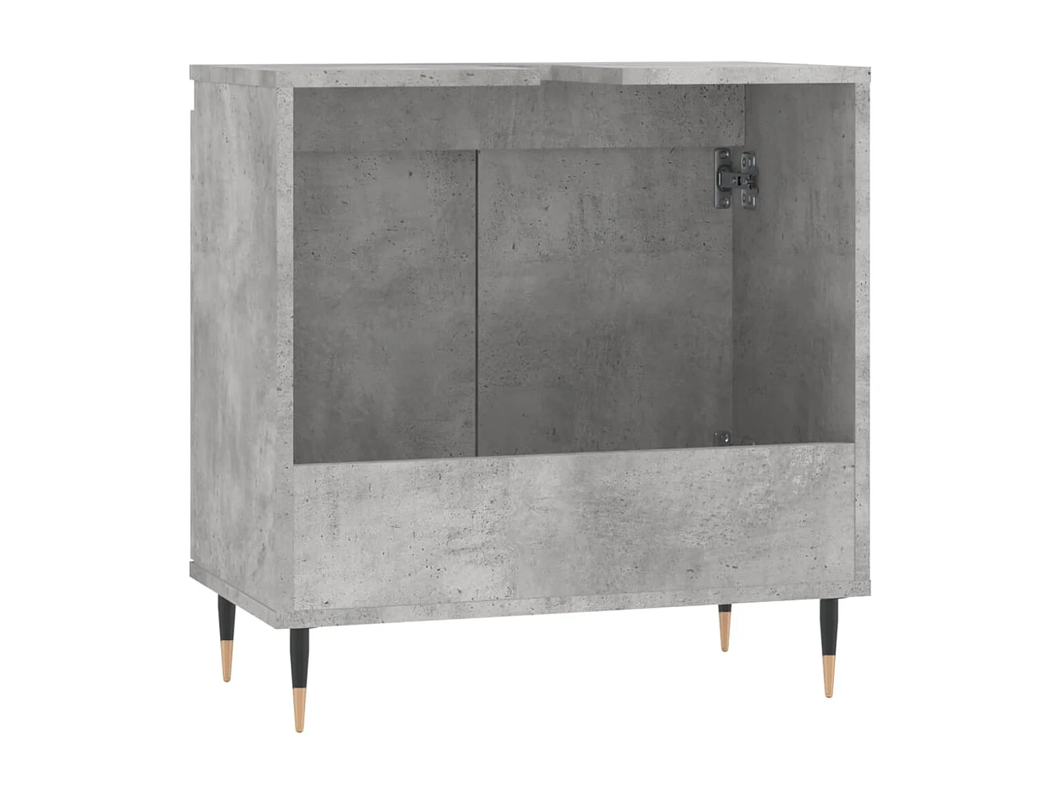 Armoire de bain gris béton 58x33x60 cm bois d'ingénierie