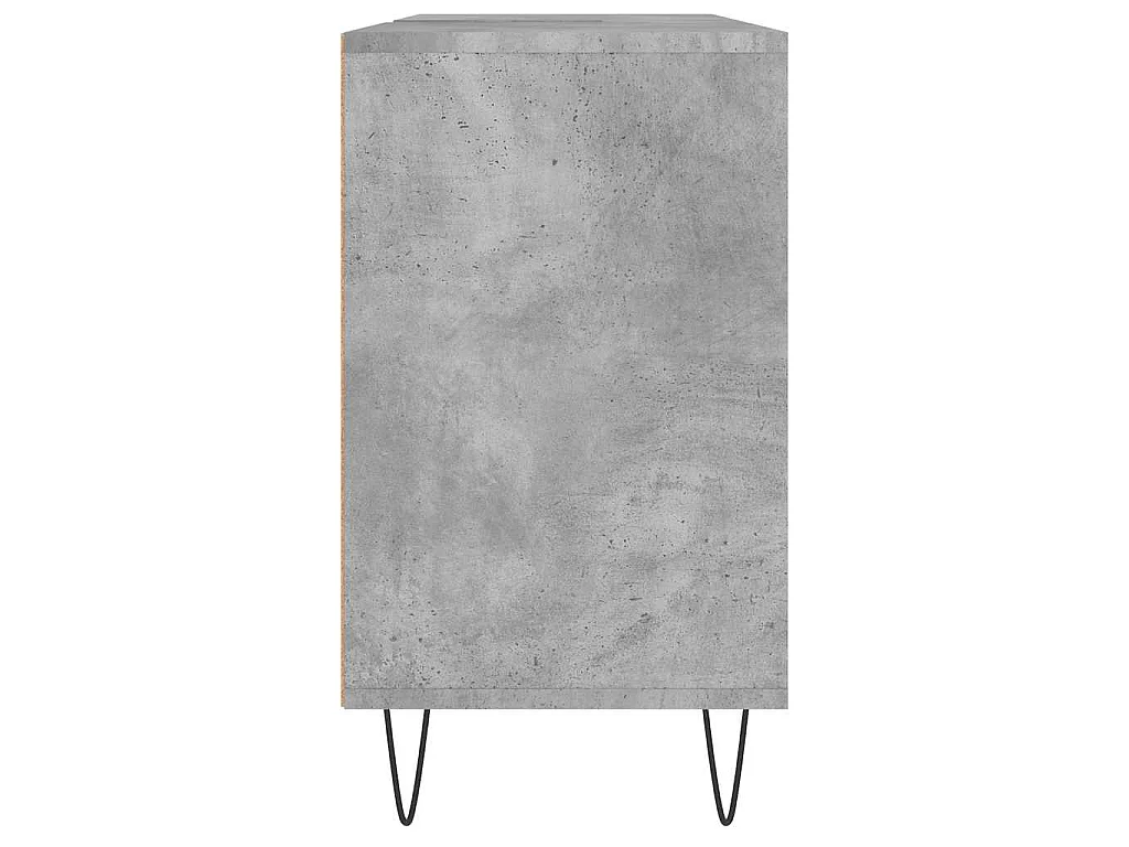 Armoire salle de bain gris béton 80x33x60cm bois d'ingénierie