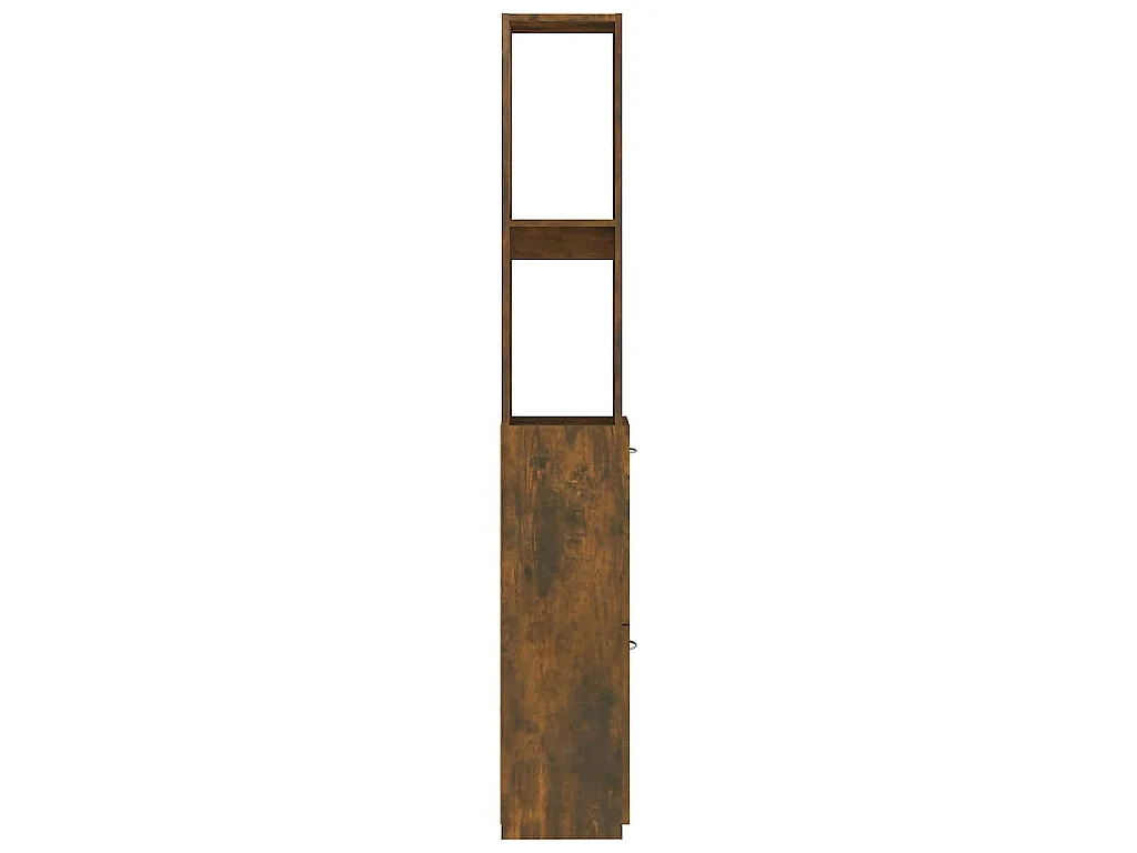 Badschrank Räuchereiche 25x26,5x170 cm Holzwerkstoff