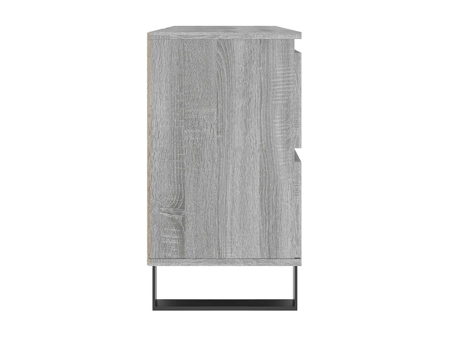 Mobile da Bagno Grigio Sonoma 80x33x60 cm in Legno Multistrato