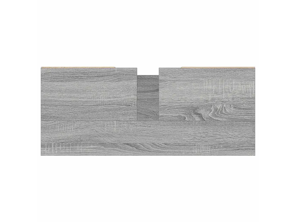 Badkamerkast 80x33x60 cm bewerkt hout grijs sonoma eikenkleurig