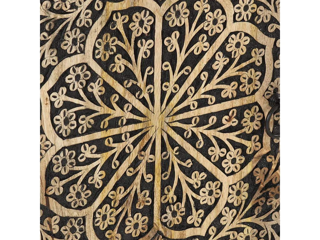 Armoire de salle de bain 38x33x58 cm bois massif de manguier