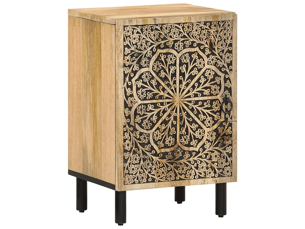 Mueble de baño madera maciza de mango 38x33x58 cm