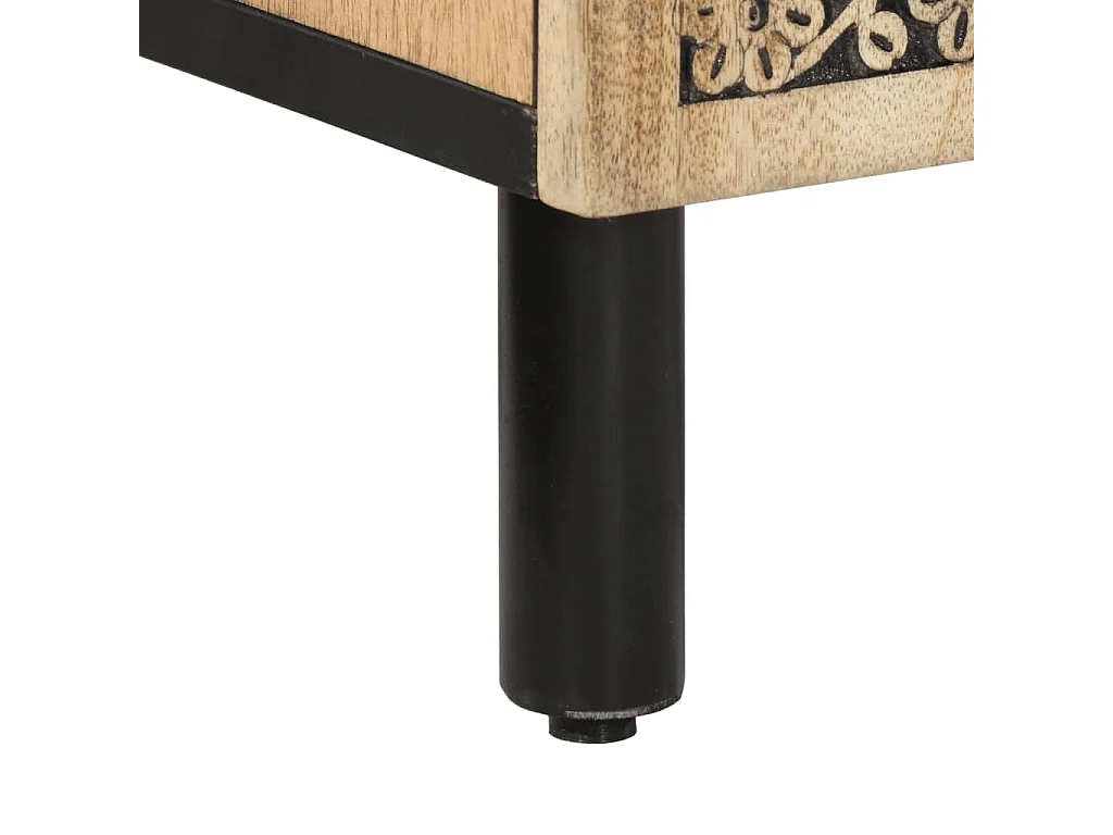 Mueble de baño madera maciza de mango 38x33x58 cm