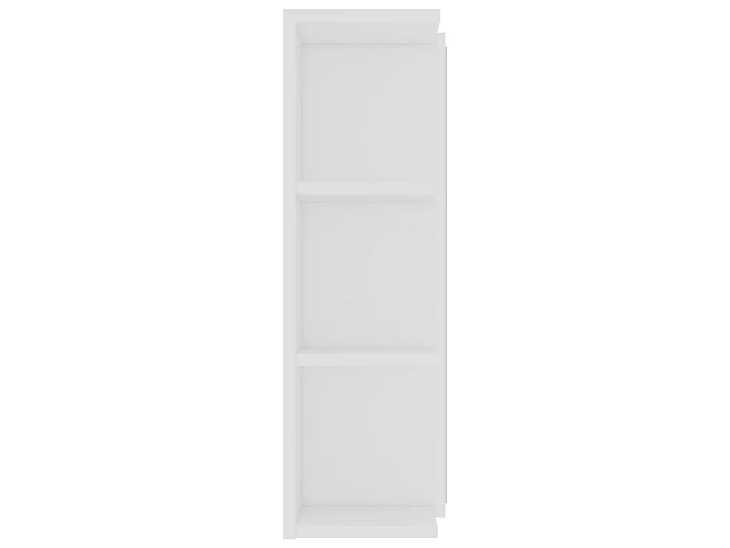 Armoire à miroir de salle de bain Blanc Bois d’ingénierie