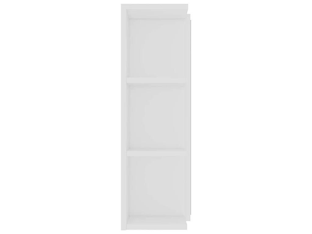 Armoire à miroir de salle de bain Blanc Bois d’ingénierie