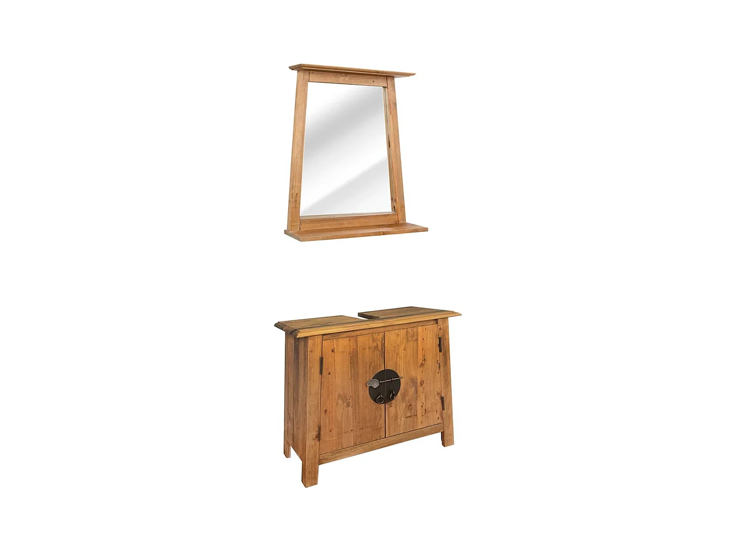 Mobilier de salle de bain Bois de pin massif