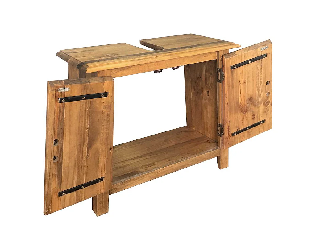 Conjunto móveis casa de banho pinho maciço