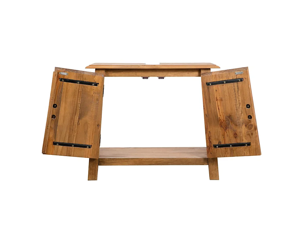 Conjunto móveis casa de banho pinho maciço