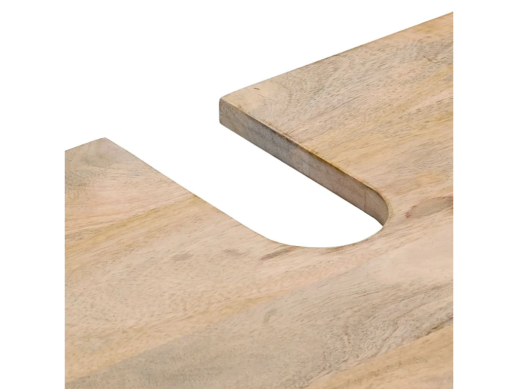 Mobile Lavabo da Bagno 62x33x58cm in Legno Massello di Mango