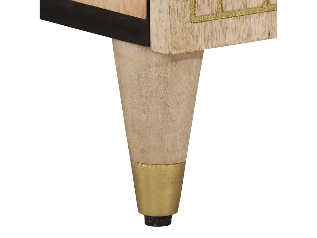 Mobile Lavabo da Bagno 62x33x58cm in Legno Massello di Mango