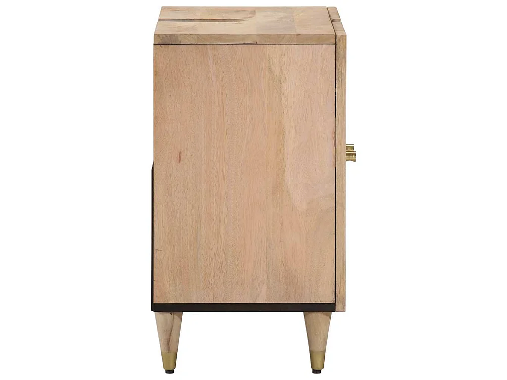 Mobile Lavabo da Bagno 62x33x58cm in Legno Massello di Mango