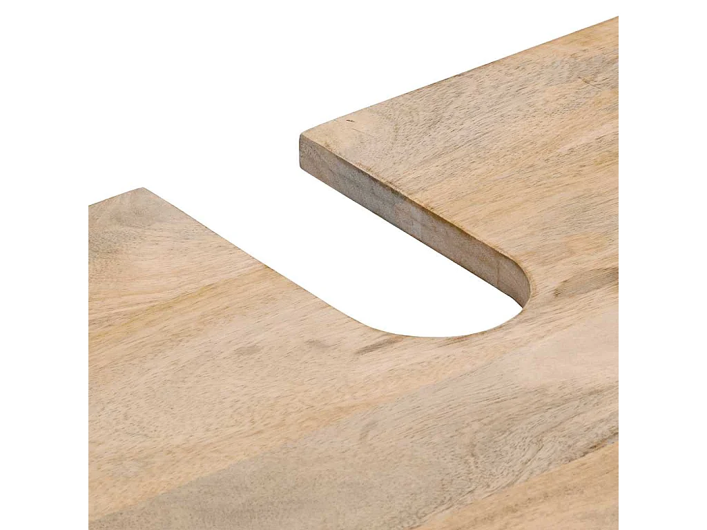 Mobile Lavabo da Bagno 62x33x58cm in Legno Massello di Mango