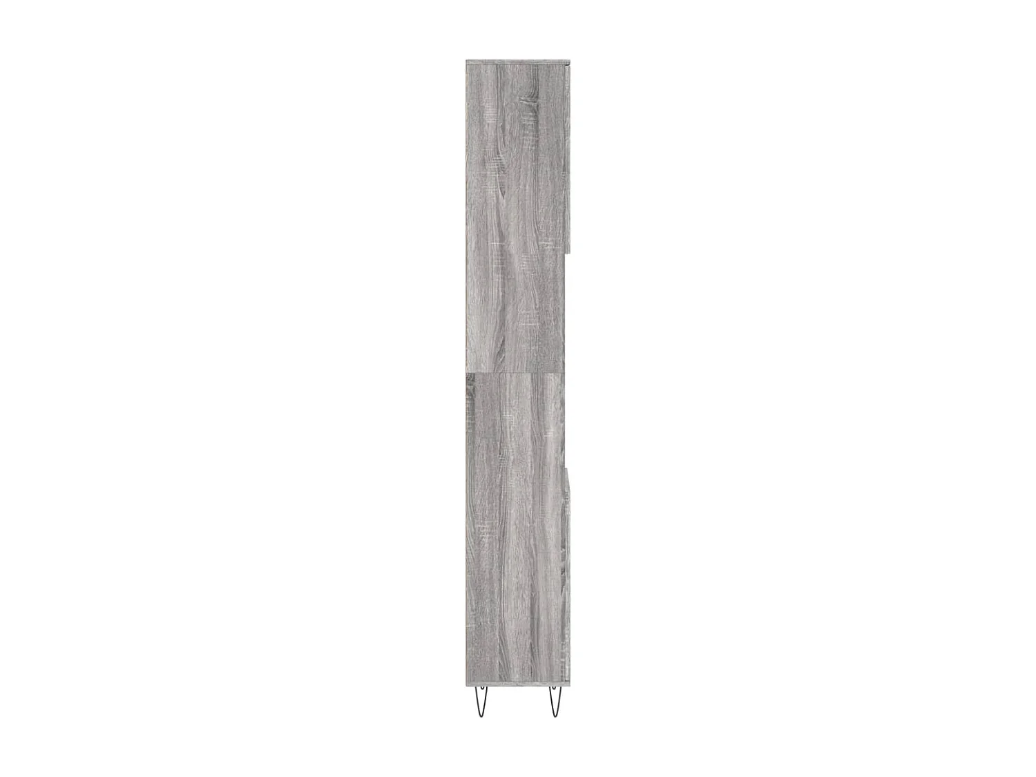 Badkamerkast 30x30x190 cm bewerkt hout grijs sonoma eikenkleur
