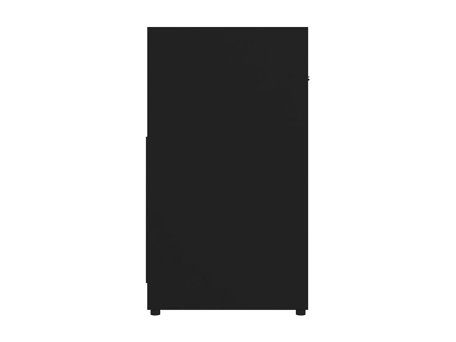 Armário casa de banho 60x33x61 cm derivados de madeira preto