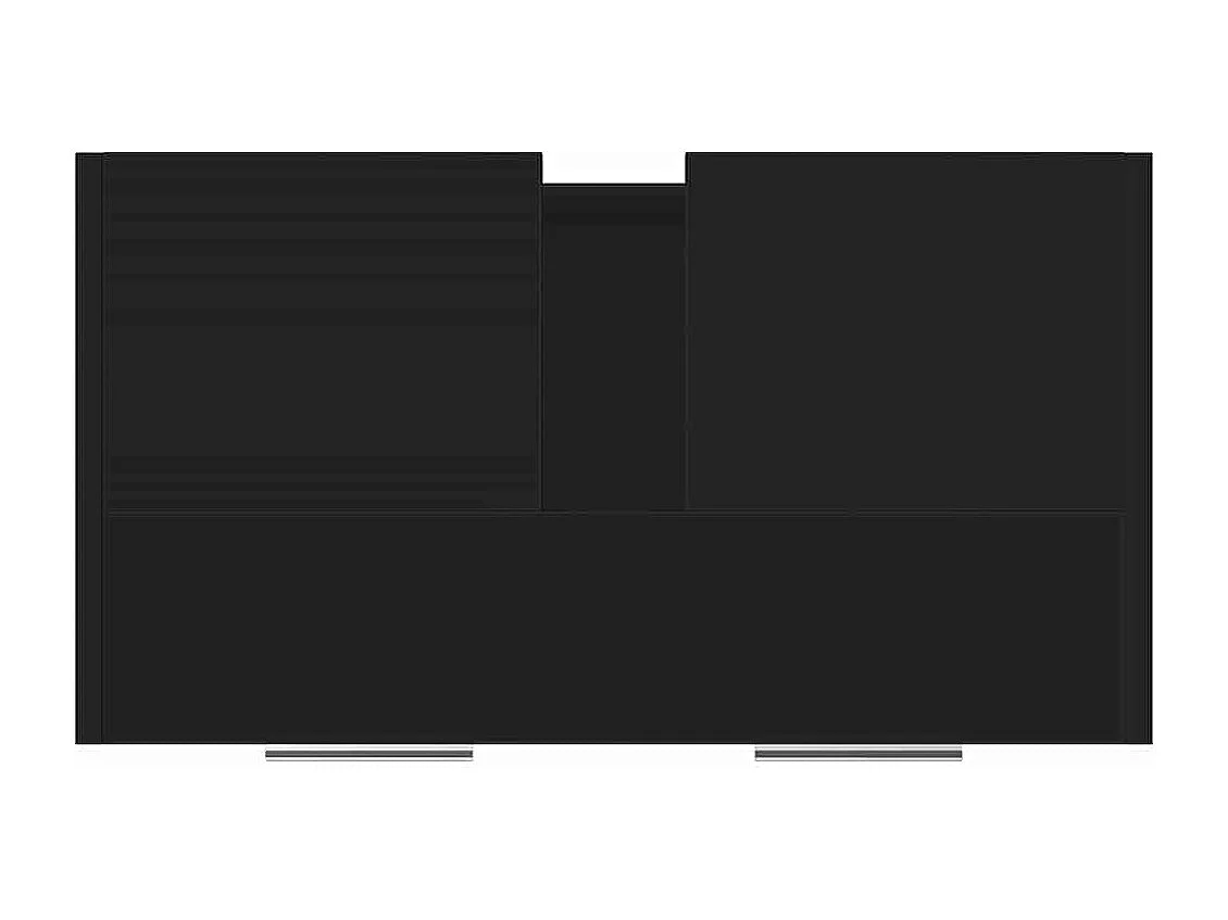 Armoire de salle de bain noir 60x33x61 cm Bois d'ingénierie