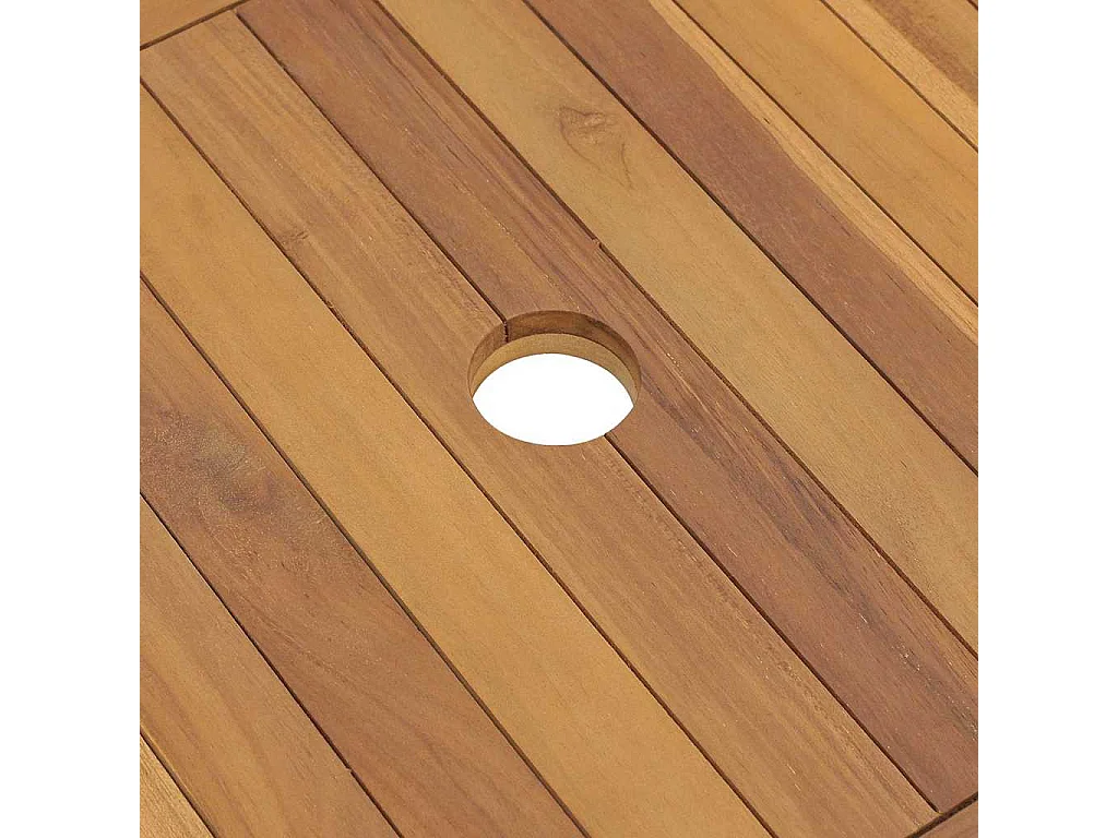 Vanità da Bagno in Legno Massello di Teak 132x45x75 cm