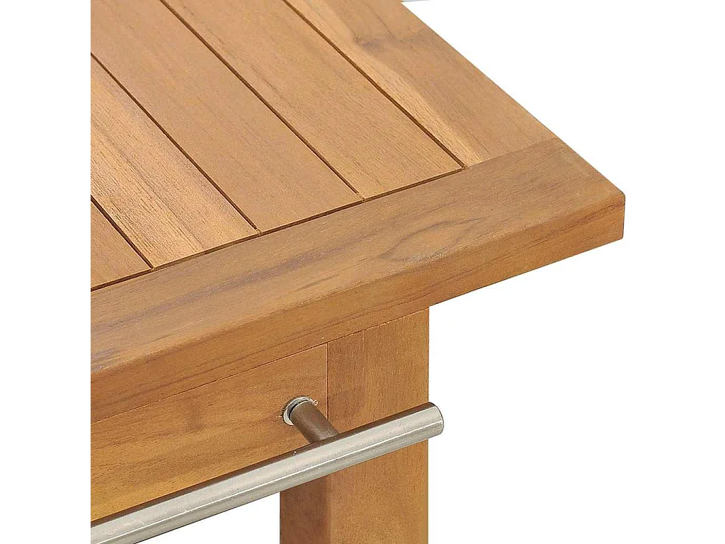 Vanità da Bagno in Legno Massello di Teak 132x45x75 cm