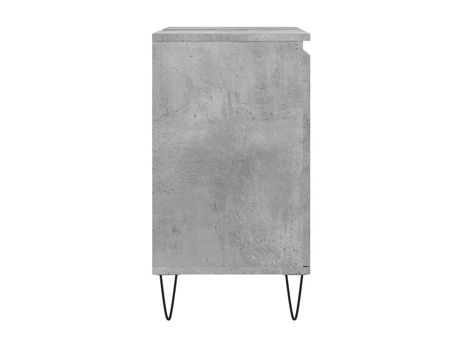 Badkamerkast 58x33x60 cm bewerkt hout betongrijs