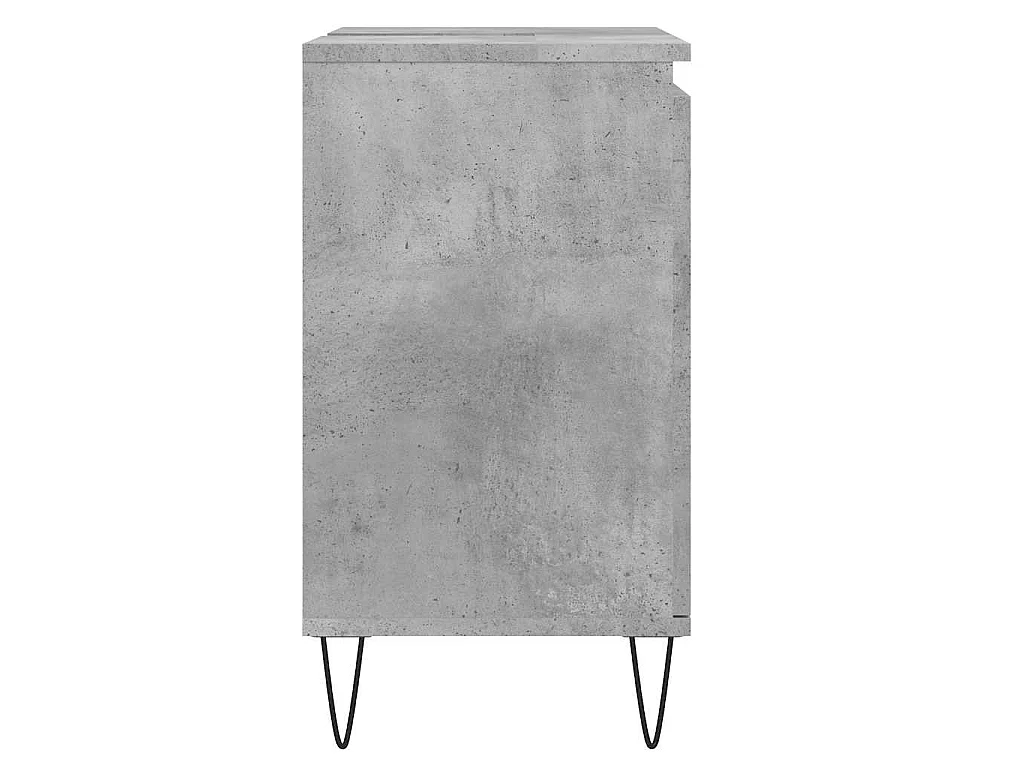 Badschrank Betongrau 58 x 33 x 60 cm Holzwerkstoff