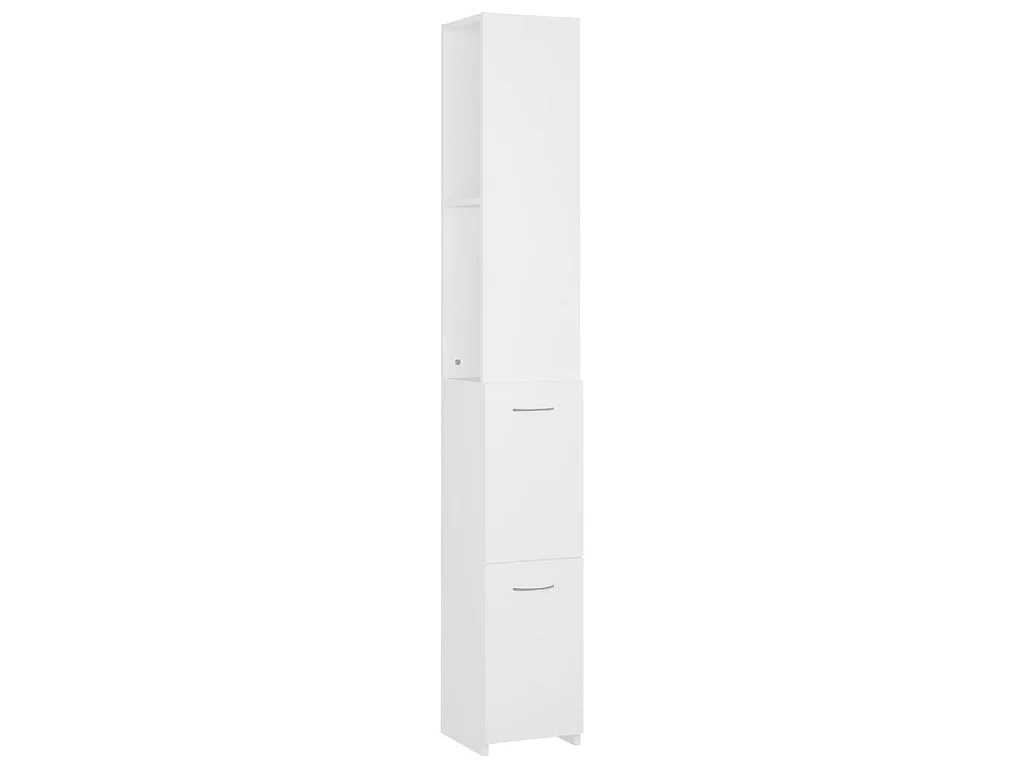 Armário casa de banho 25x26,5x170cm derivados de madeira branco