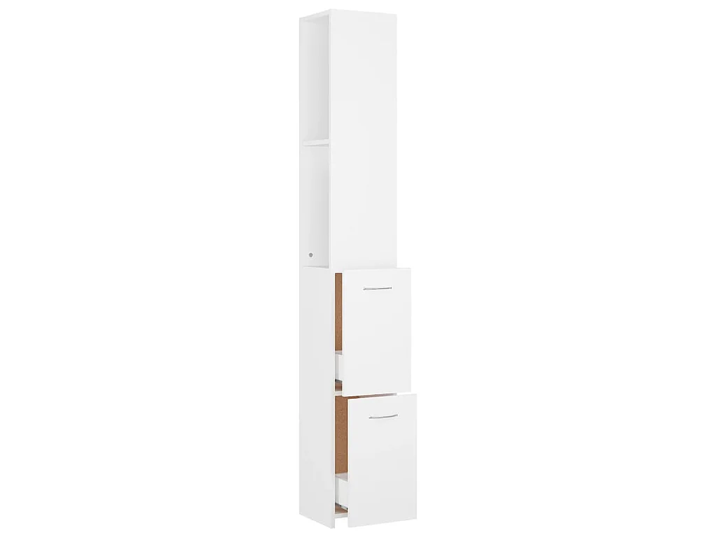 Armário casa de banho 25x26,5x170cm derivados de madeira branco