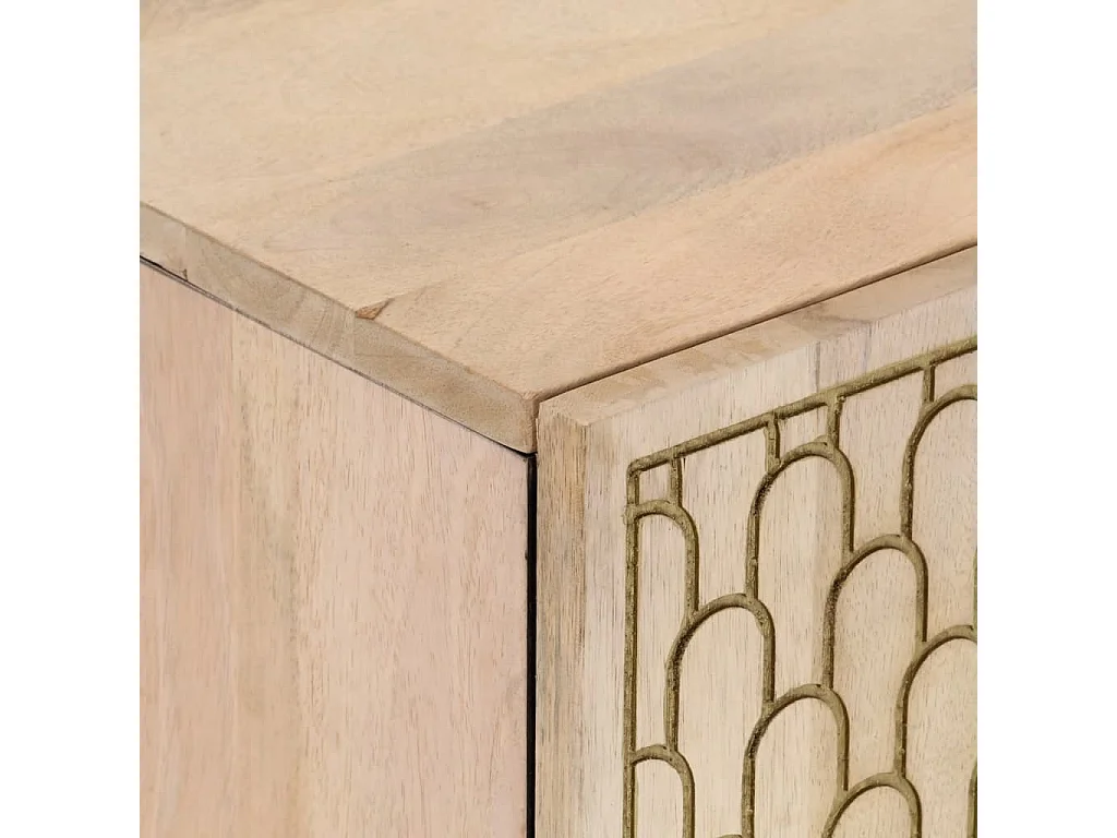 Conjunto de muebles de baño 3 piezas madera maciza de mango