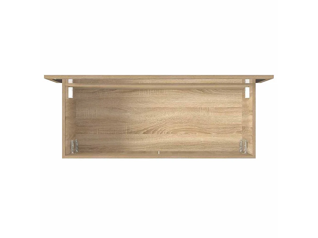 Badkamerkast met spiegel bewerkt hout sonoma eikenkleurig