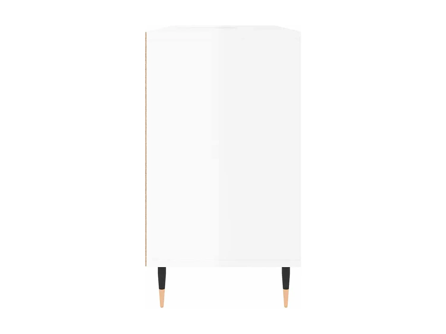 Mueble de baño madera de ingeniería blanco brillo 80x33x60 cm