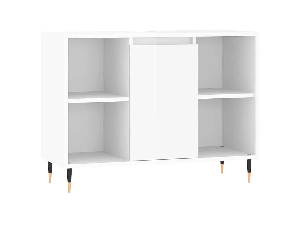 Armoire de salle de bain blanc brillant 80x33x60 cm