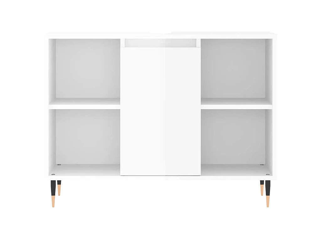 Armoire de salle de bain blanc brillant 80x33x60 cm