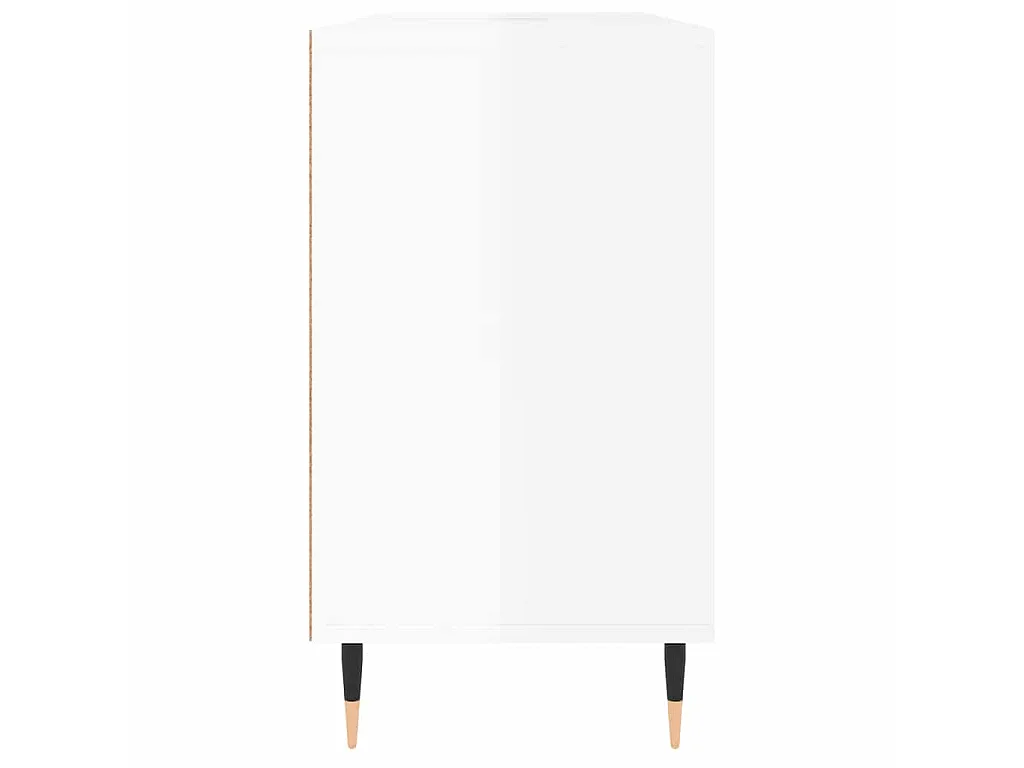 Armoire de salle de bain blanc brillant 80x33x60 cm