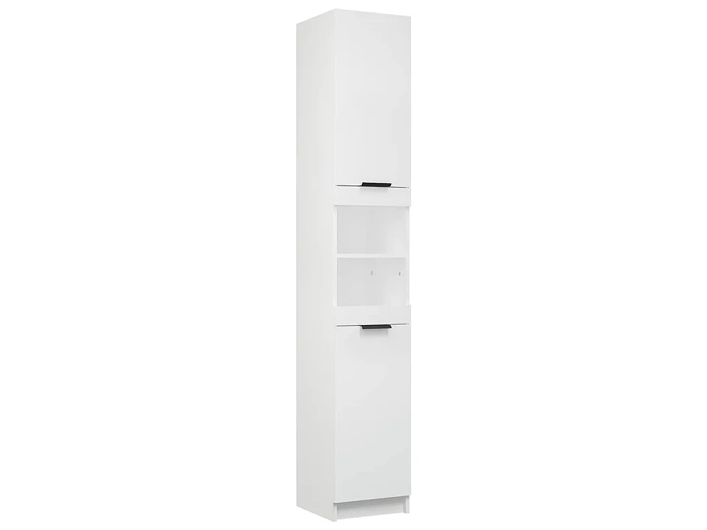 Meubles de salle de bain 5 pcs Blanc Bois d'ingénierie