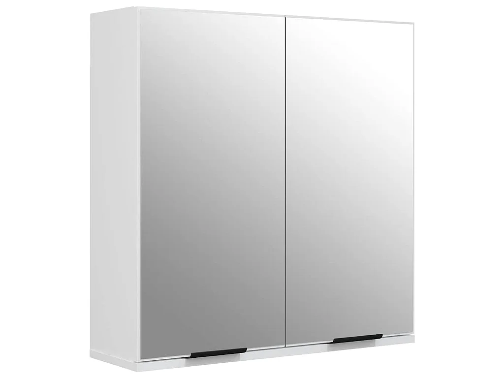 Meubles de salle de bain 5 pcs Blanc Bois d'ingénierie