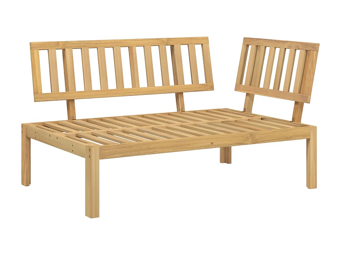 Garten-Ecksofa aus Paletten Massivholz Akazie