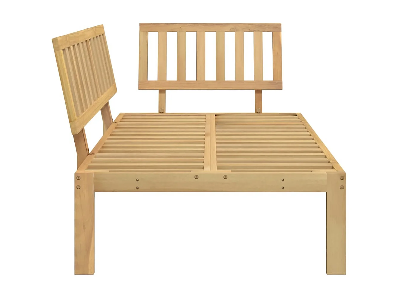 Garten-Ecksofa aus Paletten Massivholz Akazie