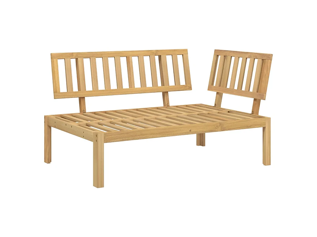 Garten-Ecksofa aus Paletten Massivholz Akazie