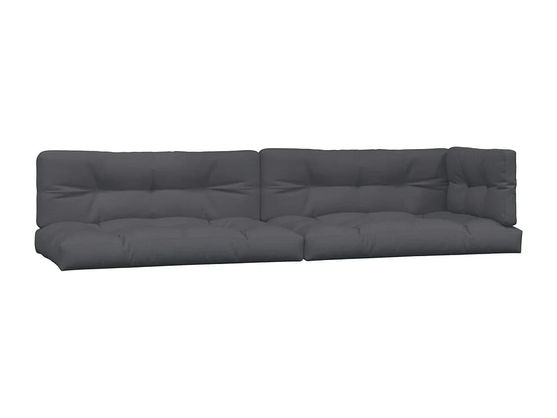 Salon palette de jardin avec coussins 6pcs bois d'acacia massif