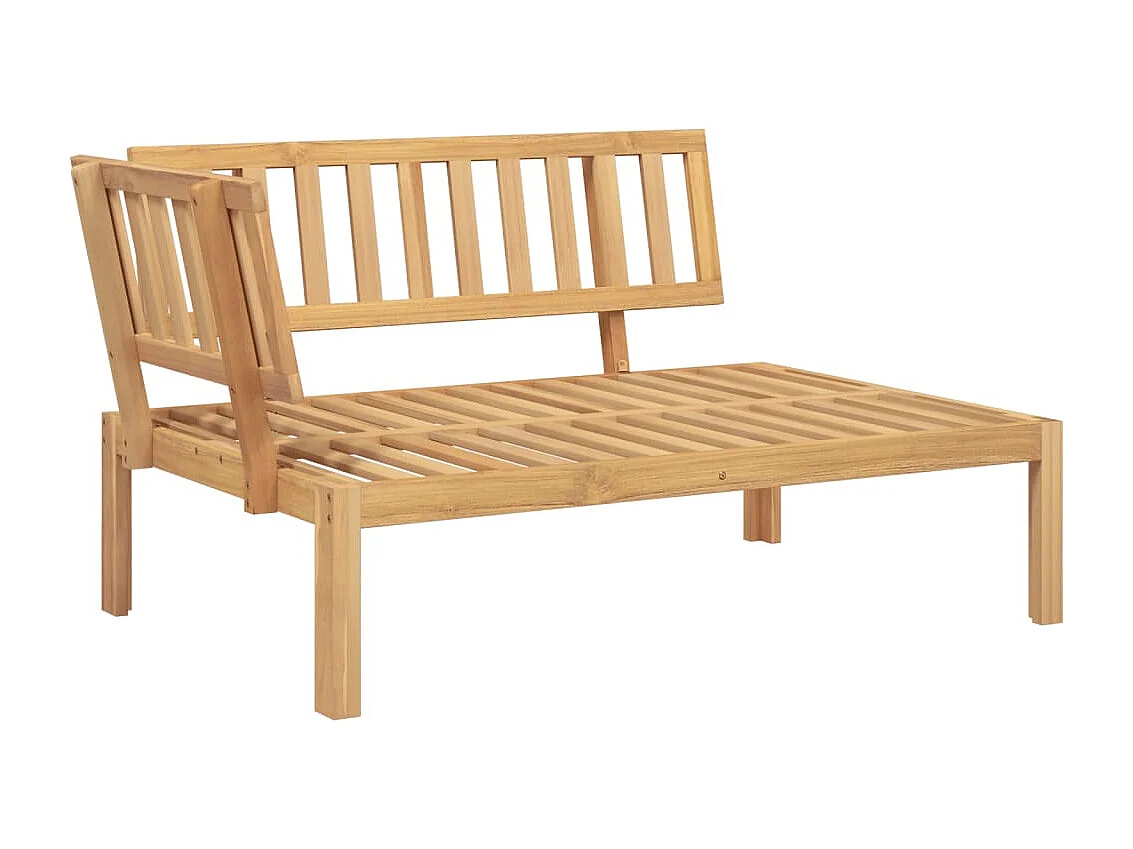 Salon palette de jardin avec coussins 6pcs bois d'acacia massif